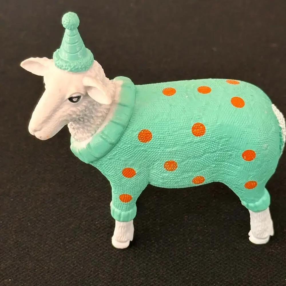 Ankyo Party Animals Blue Teal Cake Topper Figure